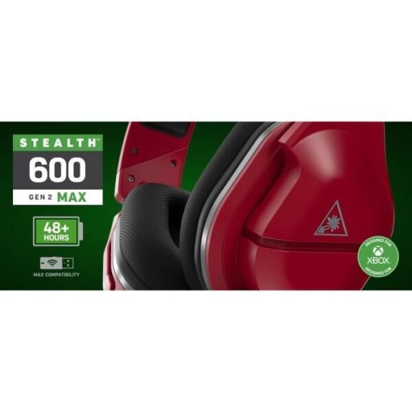 Buy with crypto Gaming Headset - TURTLE BEACH - Stealth 600 Max - 2nd Gen - Midnight Red - Red - Multiplatform (TBS-2368-02)-5