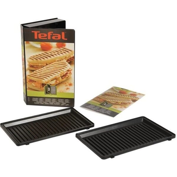 Buy with crypto TEFAL Accessories XA800312 Set of 2 panini grill plates Snack Collection-1