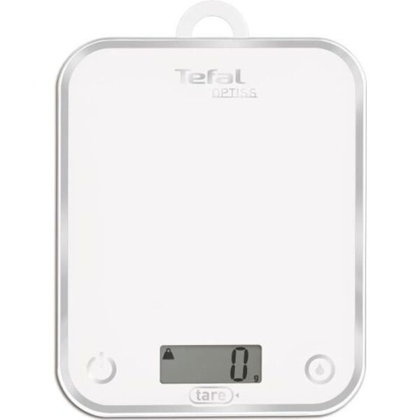 Buy with crypto Tefal - BC5000V1 Optiss Kitchen Scaper 5kg/1g Function Tare Liquid Conversion Screen White-1