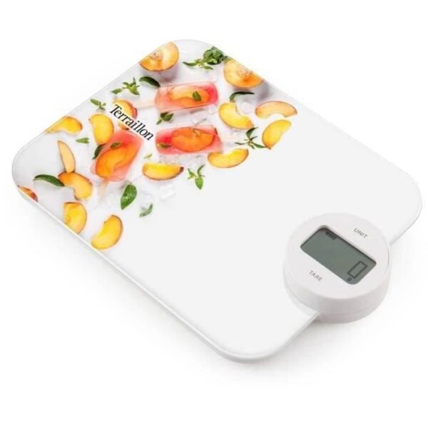 Buy with crypto Terraillon kitchen scale - Dynamo Peach + Stainless steel straw kit-1