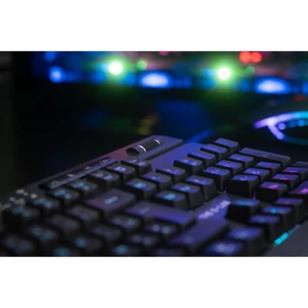 Buy with crypto Wireless gaming keyboard - Membrane keys - AXS KEYZ-TITANIUM - Wrist rest and volume wheel - RGB backlighting + 5 effects)-6