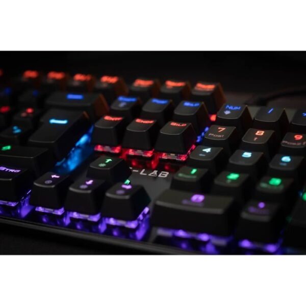 Buy with crypto THE G-LAB Mechanical keyboard - Swicth blue Ultras Reactive - 16 backlight effects - Compatible on PC - PS4 - PS5 - Xbox-3