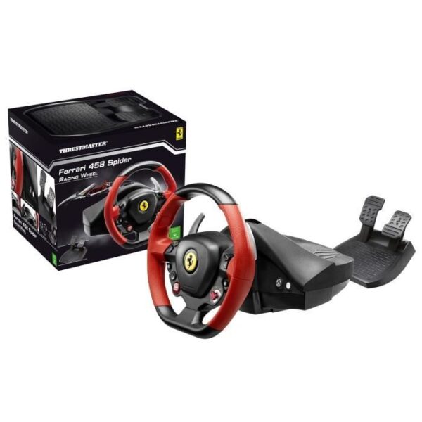 Buy with crypto THRUSTMASTER Volant FERRARI 458 SPIDER Racing Wheel - Xbox One-3