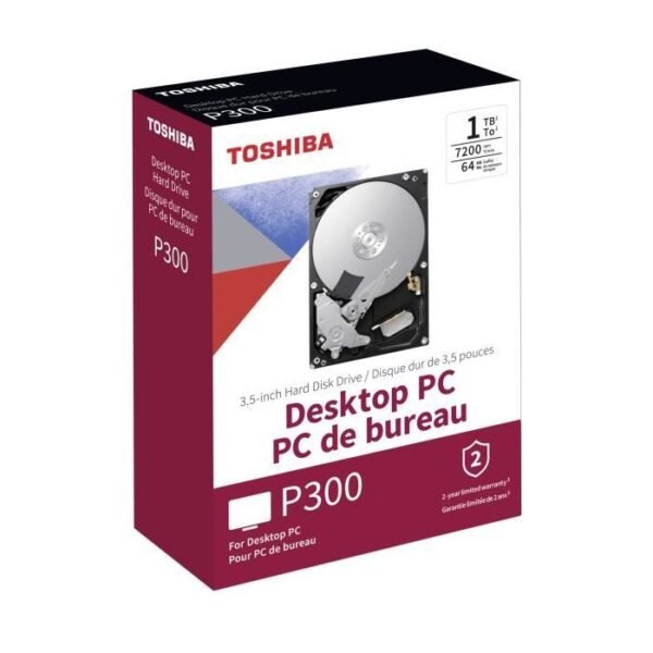 Buy with crypto TOSHIBA - Internal Hard Disk Drive - P300 - 1TB - 7