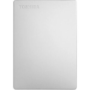 Buy with crypto External hard drive - Toshiba - Canvio Slim - 1 to - Silver-1