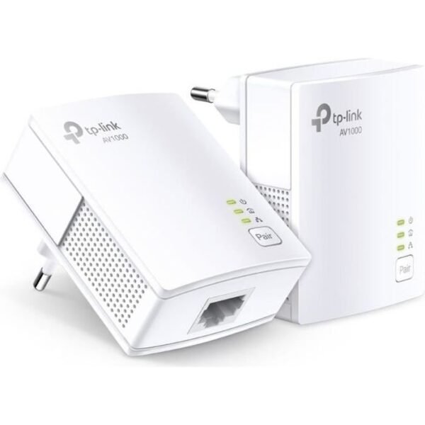 Buy with crypto TP-Link TL-PA7017 KIT 1000 Mbps Pack of 2 Powerline adapters with 1 Gigabit port-1