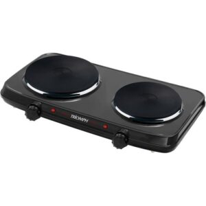 Buy with crypto Posable electric stove triumphant - 2 homes - 180 mm & 150 mm - black-1