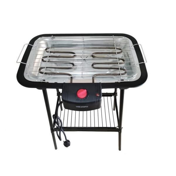 Buy with crypto TRIOMPH - ETF2208 - Electric barbecue on foot - 2000W - 38 x 22 cm-4