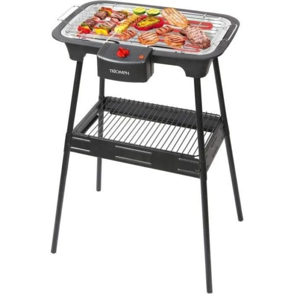 Buy with crypto TRIOMPH - ETF2208 - Electric barbecue on foot - 2000W - 38 x 22 cm-1