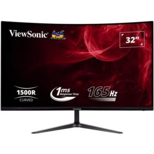 Buy with crypto Curved PC Gaming Screen - VIEWSONIC VX3218 - PC - MHD - 32 FHD - VA Panel - 1 ms - 165Hz - DisplayPort - AMD FreeSync-1