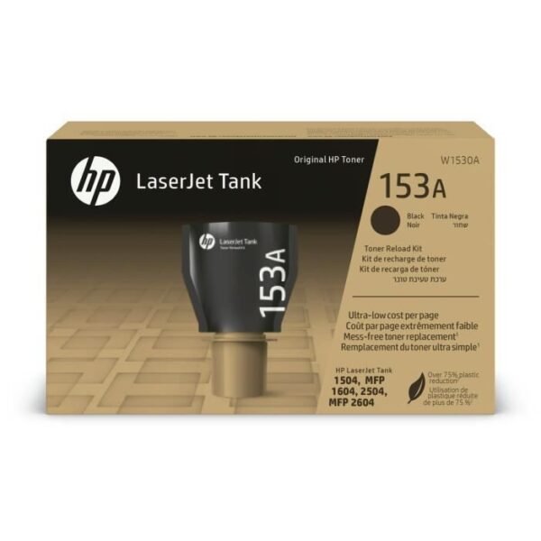 Buy with crypto Authentic black toner recharge kit - HP 153A - For laserjet tank (W1530A)-1