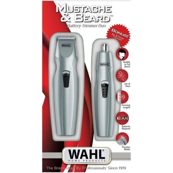 Buy with crypto Beard mower - Wahl - Mustache & Beard - With nose/ears mower - Variable hooves A 5 positions-3