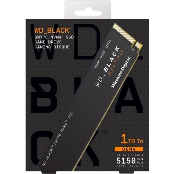 Buy with crypto Internal SSD - SN770 NVMe - WD_BLACK - 1 TB - M.2 2280 - WDS100T3X0E-4