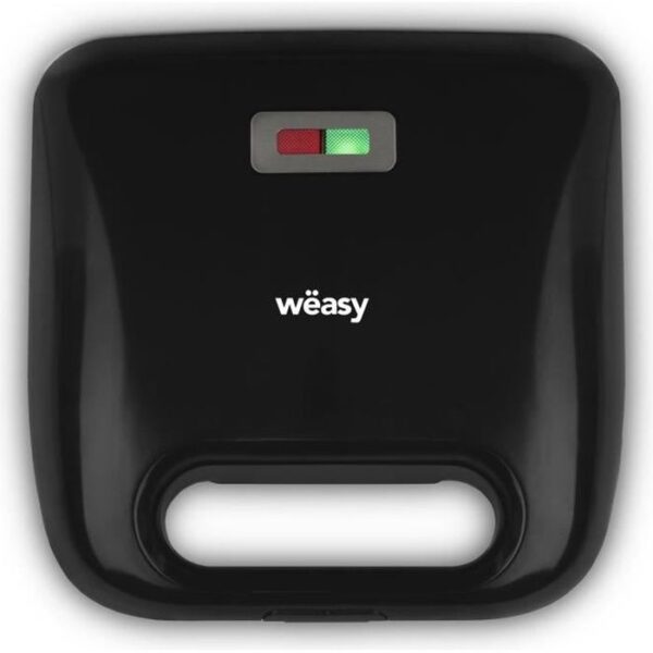 Buy with crypto WEASY JOY600 - 4 in 1 sandwich maker - 4 interchangeable plates - 750W - Pilot light - Non-stick coating-1