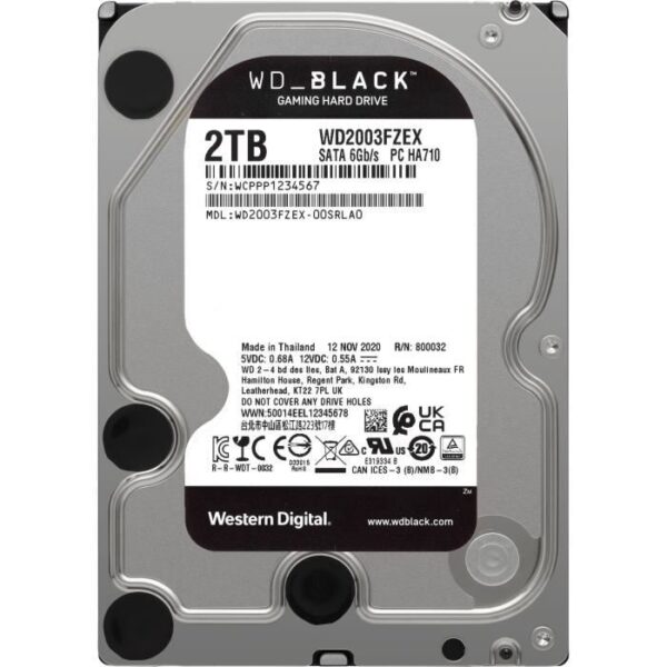 Buy with crypto WD Black  - Internal Performance Hard Drive - 2TB - 7