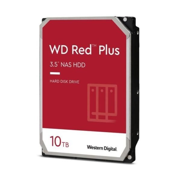 Buy with crypto WD Red  Plus - Internal hard drive NAS - 10TB - 7200 rpm - 3.5 (WD101EFBX)-2