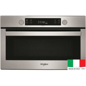Buy with crypto WHIRLPOOL AMW 784 / IX - Built-In Single Function Microwave - Stainless Steel - 31 L - 1000 W - Steam Function-1