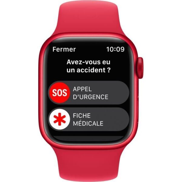 Buy with crypto Apple Watch Series 8 GPS - 41mm - Red Aluminum Red Box - Bracelet (Product) Red Sport Band - Regular)-6