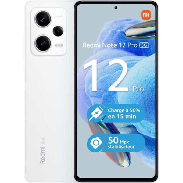 Buy with crypto Xiaomi Redmi Note 12 Pro 128GB 5G White-1