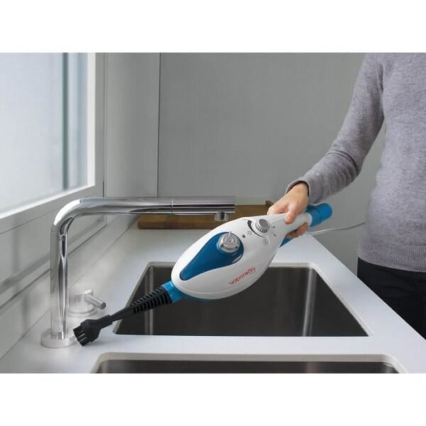 Buy with crypto POLTI Vaporetto SV220-Multi-Usage steam broom 2 in 1-1300 W-320 ml-blue-autonomy unlimited-steam-tap-toutes surfaces-5