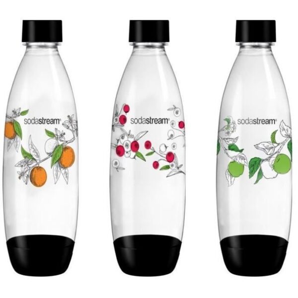 Buy with crypto SODASTREAM Pack of 3 bottles of gasification big model Winter flower-1