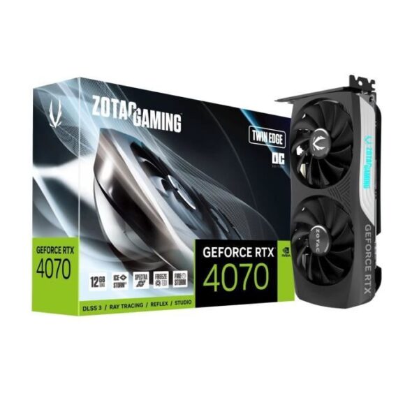 Buy with crypto Zotac - Nvidia - Graphics card - GeForce RTX 4070 Twin Edge OC - 12GB-3