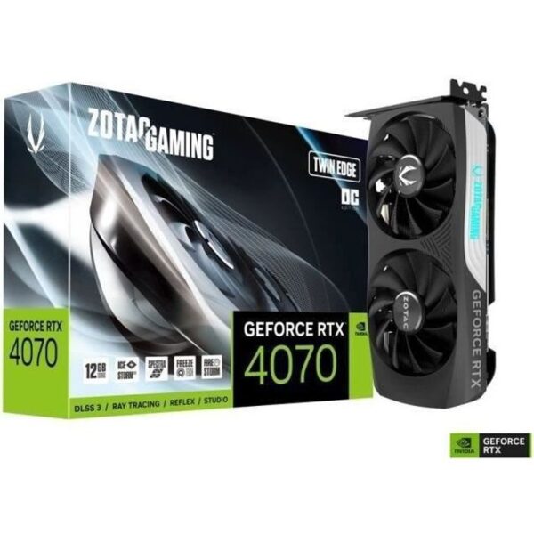 Buy with crypto Zotac - Nvidia - Graphics card - GeForce RTX 4070 Twin Edge OC - 12GB-1